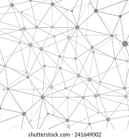 Polygonal background with abstract molecular connection