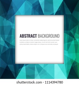 Polygonal background with abstract multicolored mosaic. Vector 