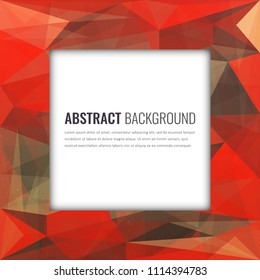 Polygonal background with abstract multicolored mosaic. Vector 