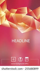 Polygonal background. Abstract texture