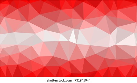 Polygonal background. Austria low poly flag triangles style.