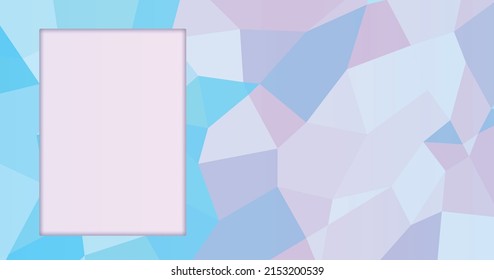 Polygonal background with a blank space for text entry.
