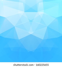 Polygonal background blue color