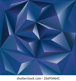 Polygonal background - blue design