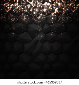 Polygonal Background with Bokeh Effect