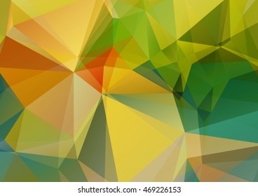 Polygonal background with bright summer colors.