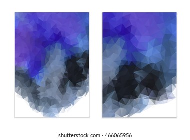 Polygonal background for brochures in A4 size. Vector illustration