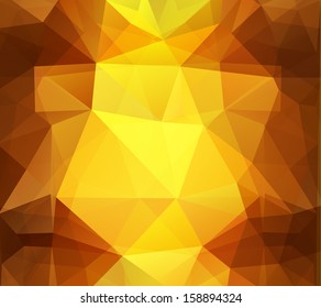 Polygonal background brown color