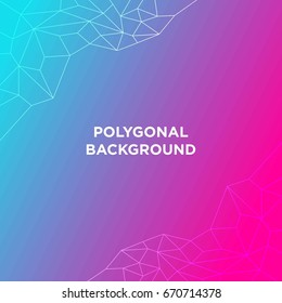polygonal background color vector illustration