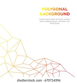 polygonal background color vector illustration
