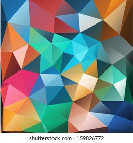 Polygonal background colorful