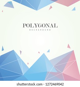 polygonal background cover. colorful triangular design