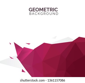 Polygonal background cover, polygon banner design