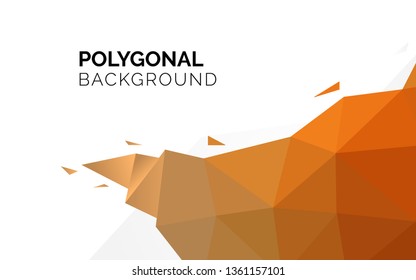 Polygonal background cover, polygon banner design