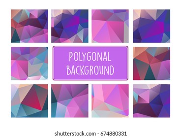 Polygonal background for craft, digital paper and websites and business cards, flyers and invitations