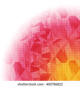 Polygonal Background and Dots Pattern 