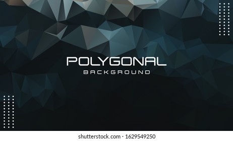 Polygonal background, Geometric background in Origami style with gradient.