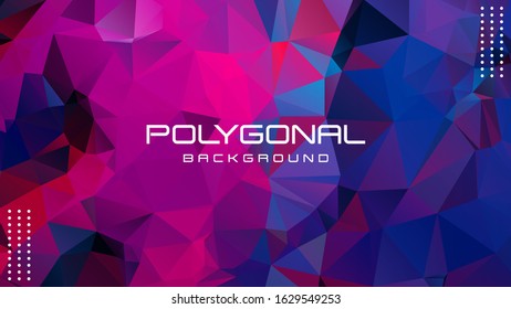 Polygonal background, Geometric background in Origami style with gradient.