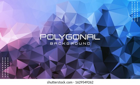 Polygonal background, Geometric background in Origami style with gradient.