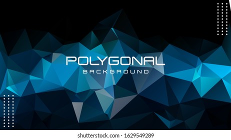 Polygonal background, Geometric background in Origami style with gradient.
