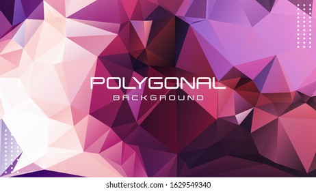 Polygonal background, Geometric background in Origami style with gradient.