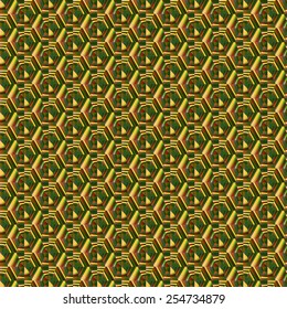 Polygonal background - green and brown design 