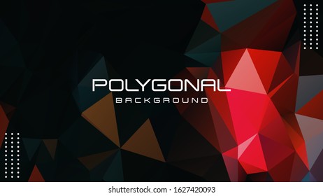 Polygonal background, Illustration low poly pattern, gradient color