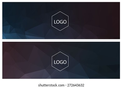 Polygonal background mock up