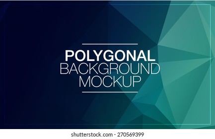Polygonal background mock-up