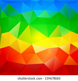 Polygonal background multicolor