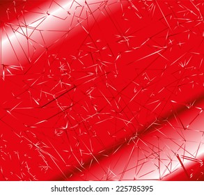 Polygonal background with Red line