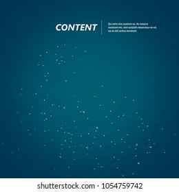 Polygonal background and technology connection design.