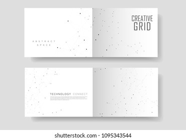 Polygonal background and technology connection design.