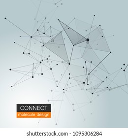 Polygonal background and technology design for your creative concept.