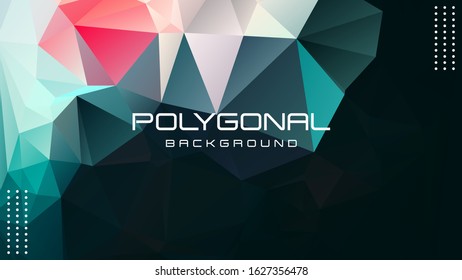 Polygonal background, Trendy vector illustration, Abstract low poly