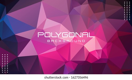 Polygonal background, Trendy vector illustration, Abstract low poly