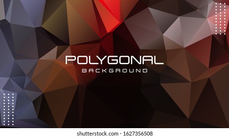 Polygonal background, Trendy vector illustration, Abstract low poly