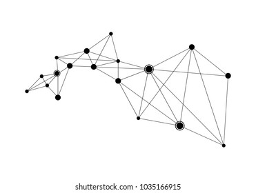 polygonal background vector template