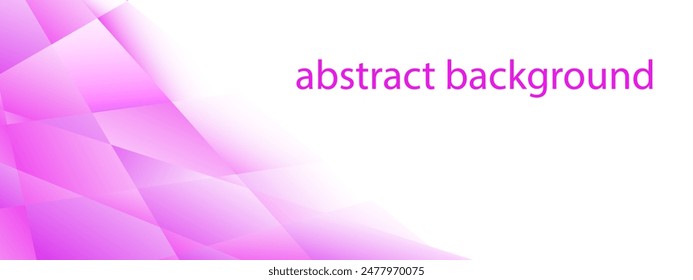 Polygonal banner Lilac corner shapes with gradient on white background Modern template for your business presentations wallpaper websites Vector asymmetric illustration