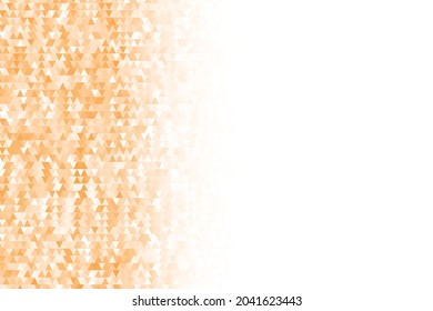 Fondo de mosaico poligonal beige. Resumen de la ilustración vectorial de polos bajos. Patrón triangular, espacio de copia. Diseño de negocio geométrico de plantilla con triángulo para afiche, banner, tarjeta, volante.
