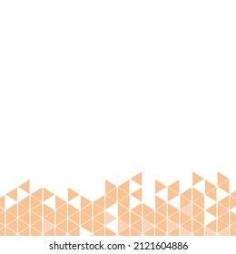 Polygonal beige mosaic background. Abstract low poly vector illustration. Triangular pattern, copy space. Template geometric business design with triangle for poster, banner, card, flyer.