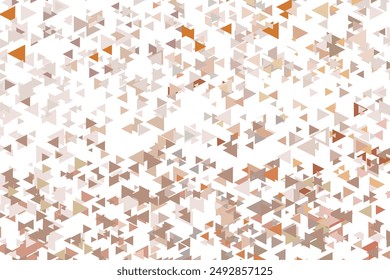 Polygonal beige mosaic background. Abstract low poly vector illustration. Triangular pattern, copy space. Template geometric business design with triangle for poster, banner, card, flyer.