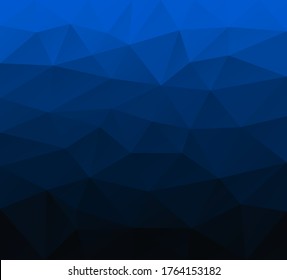 Polygonal black and blue background