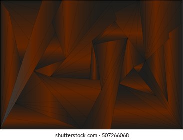 Polygonal black-bronze texture gradient stained glass decoration for covers, textile, websites, case and any surfaces