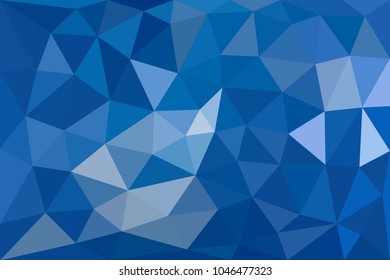 Polygonal blue background. Made in low poly technique