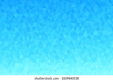 Polygonal blue mosaic background. Abstract low poly vector illustration. Triangular pattern  in halftone style. Template geometric business design with triangle for poster, banner, card, flyer.