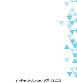 Polygonal blauer Mosaikhintergrund. Abstrakte Low-Poly-Vektorgrafik. Dreiecksmuster, Kopienraum. Template geometrisches Business Design mit Dreieck für Poster, Banner, Karte, Flyer.