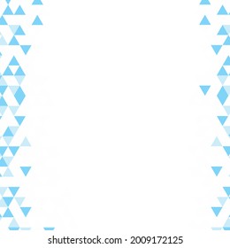 Fondo de mosaico azul poligonal. Resumen de la ilustración vectorial de polos bajos. Patrón triangular, espacio de copia. Diseño de negocio geométrico de plantilla con triángulo para afiche, banner, tarjeta, volante.