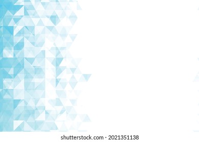 Fondo de mosaico azul poligonal. Resumen de la ilustración vectorial de polos bajos. Patrón triangular, espacio de copia. Diseño de negocio geométrico de plantilla con triángulo para afiche, banner, tarjeta, volante.
