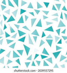 Polygonal blue mosaic background. Abstract low poly vector illustration. Triangular seamless pattern. Template geometric business design with triangle for poster, banner, card, flyer, fabric, textile.